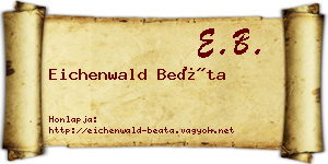 Eichenwald Beáta névjegykártya